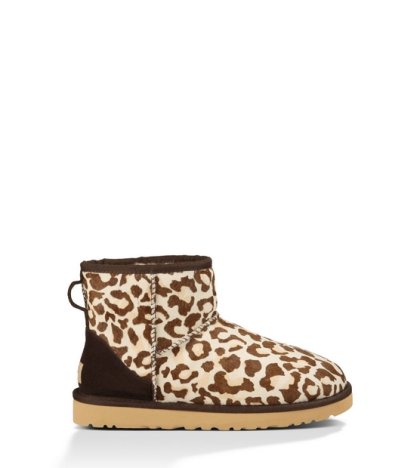 UGG CLASSIC MINI CALF HAIR LEOPARD SPRING LEOPARD