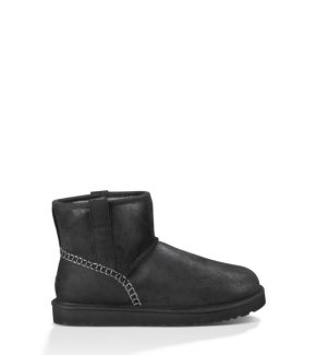UGG Classic Mini Stitch BLACK