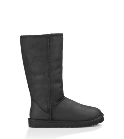 UGG® Classic Tall Leather BLACK