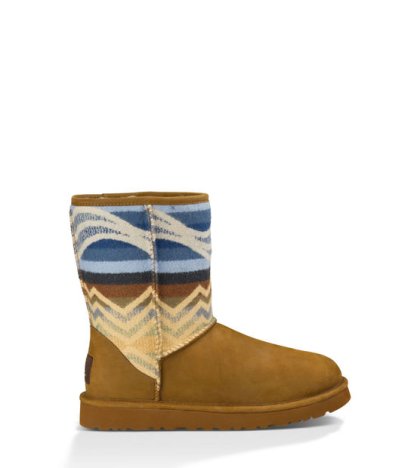 UGG Classic Short Pendleton CHESTNUT