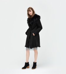 Women's UGG Toscana Shearling Coat BLACK