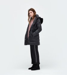 Women's UGG Belted Down Jacket BLACK