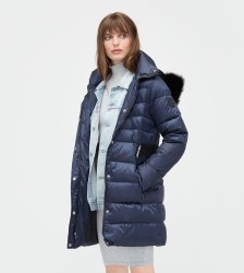 Women's UGG Belted Down Jacket NOCTURN