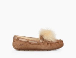 Women's UGG Dakota Pom Pom CHESTNUT