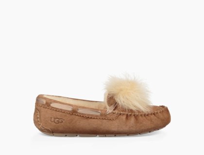 Women\'s UGG Dakota Pom Pom CHESTNUT