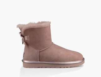 Women's UGG Mini Bailey Bow II Metallic DUSK