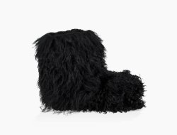 Women's UGG Fluff Momma Mongolian Black