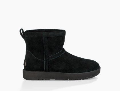 Women\'s UGG Classic Mini Waterproof BLACK