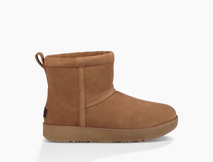 Women\'s UGG Classic Mini Waterproof CHESTNUT