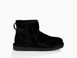 Women's UGG Classic Mini Crushed Velvet BLACK
