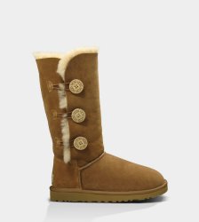 UGG Bailey Button Triplet Boots Chestnut