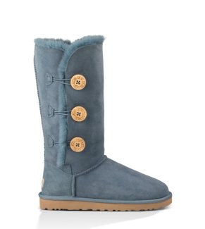 UGG® BAILEY BUTTON TRIPLET BOOTS DOLPHIN BLUE
