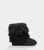 UGG SHORT SHEEPSKIN CUFF BLACK