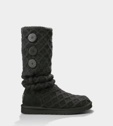 UGG Lattice Cardy Boots BLACK