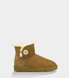 UGG Mini Bailey Button Boots CHESTNUT