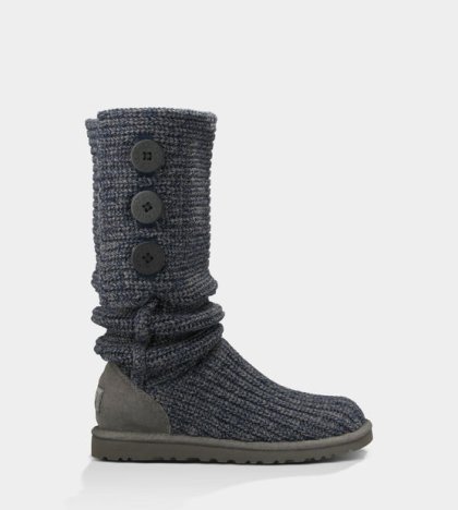 UGG® Classic Cardy Boots NAVY/CHARCOAL