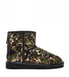 UGG Classic Mini Woven Camouflage Green