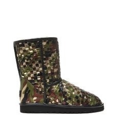 UGG CLASSIC SHORT Woven Camouflage Green