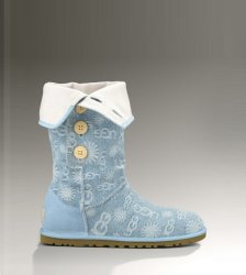 UGG Lo Pro Denim Jacquard Boots MARINE BLUE