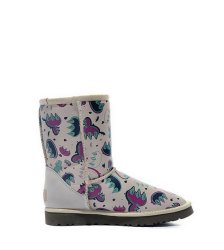 UGG Classic Short Graffiti Boots Purple