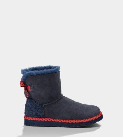 UGG Mini Bailey Bow 78 Boots Navy