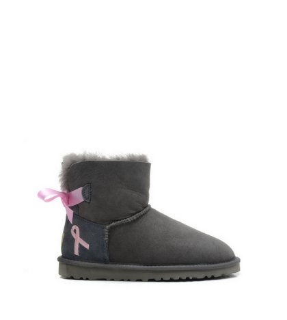 UGG MINI BAILEY BOW BOOTS Grey