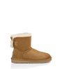 UGG Mini Bailey Knit Bow Boots CHESTNUT