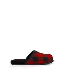 UGG Scuff Plaid Slippers REDWOOD