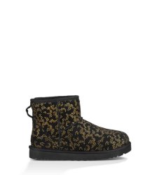 UGG Classic Mini Metallic Conifer Black