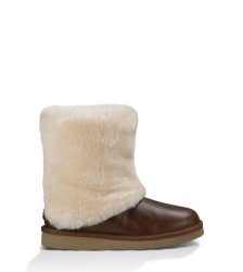 UGG Patten Leather Boots CHESTNUT