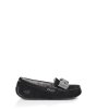 UGG® Ansley Knit Bow Slippers BLACK
