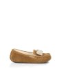 UGG® Ansley Knit Bow Slippers CHESTNUT