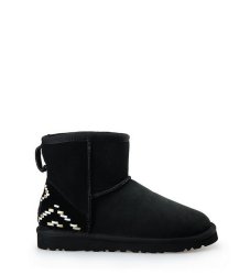 UGG® Classic Mini Rustic Weave Black