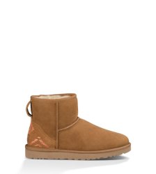 UGG® Classic Mini Rustic Weave CHESTNUT