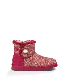 UGG Mini Bailey Button Fancy BURGUNDY WINE
