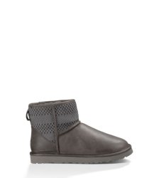 UGG® Classic Mini Weave Boots CHARCOAL