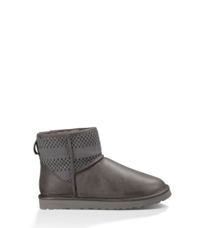 UGG® Classic Mini Weave Boots CHARCOAL