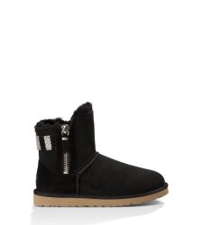 UGG Aztek Woven Suede Boots BLACK