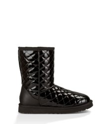 UGG® Classic Short Quilted BLACK