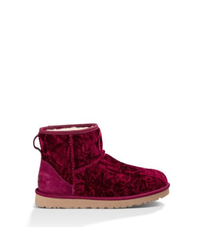 UGG® Classic Mini Velvet BURGUNDY WINE