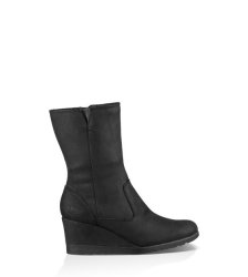 UGG Joely Waterproof Leather Boots BLACK