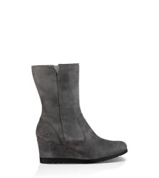 UGG Joely Waterproof Leather Boots CHARCOAL