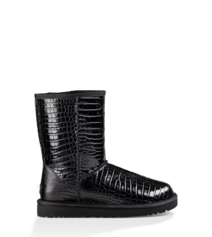 UGG Classic Short Croco BLACK