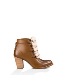UGG Analise Exposed Fur CHESTNUT / NATURAL