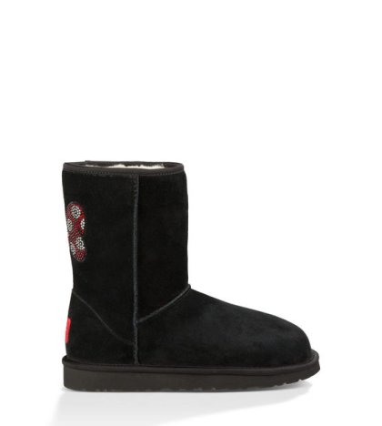 UGG Classic Short Minnie Crystal BLACK