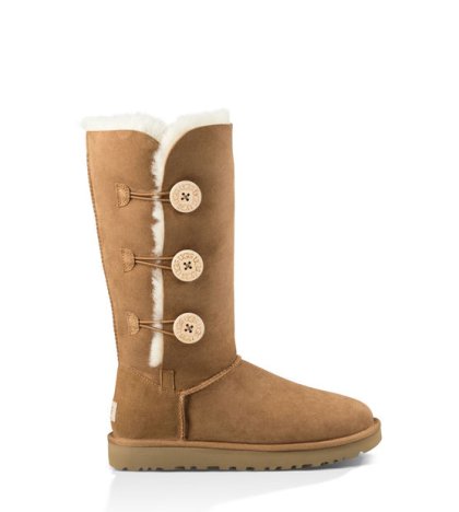 UGG BAILEY BUTTON TRIPLET II CHESTNUT
