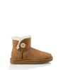 UGG MINI BAILEY BUTTON II CHESTNUT