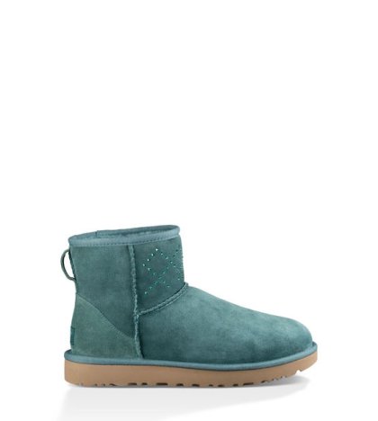 UGG Classic Mini Crystal Diamond EMERALD