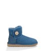 UGG® MINI BAILEY BUTTON BOOTS BLUE JAY