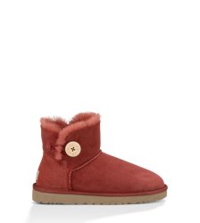 UGG® MINI BAILEY BUTTON BOOTS REDWOOD